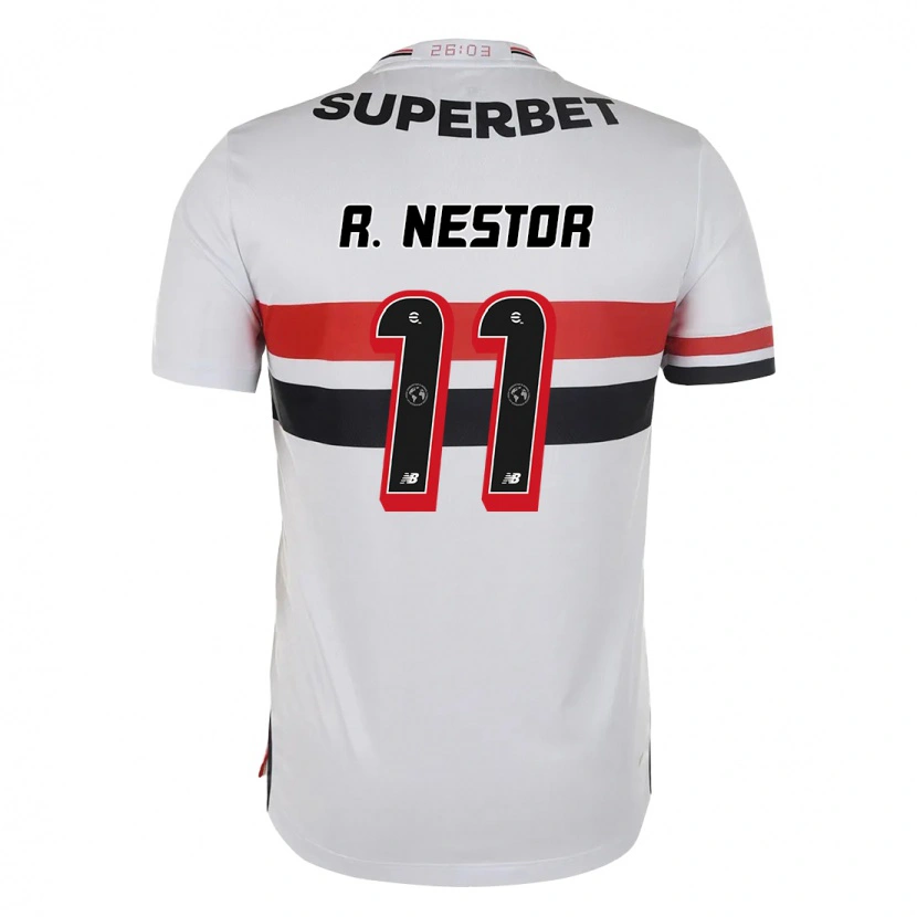 Danxen Kid Rodrigo Nestor #11 Red Black White Home Jersey 2025/26 T-Shirt