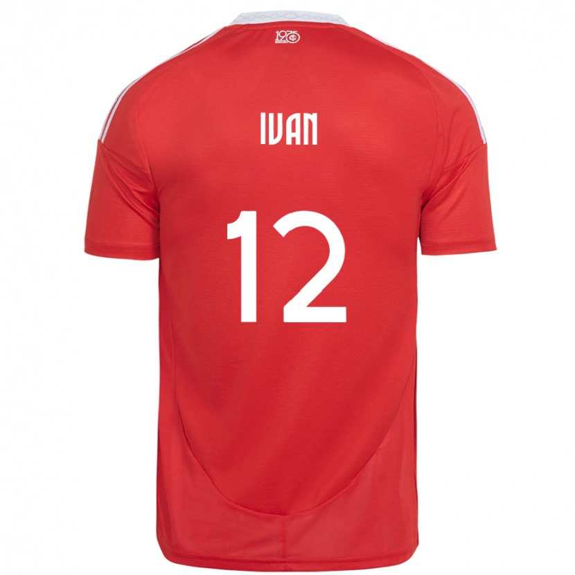 Danxen Kid Ivan #12 Red White Home Jersey 2025/26 T-Shirt