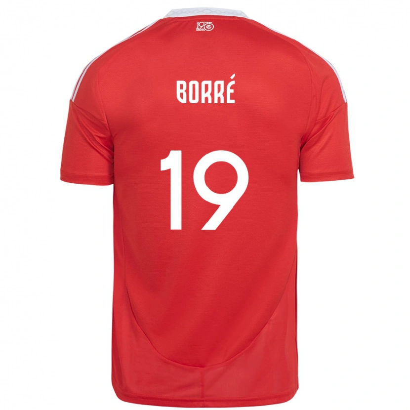 Danxen Kid Rafael Borré #19 Red White Home Jersey 2025/26 T-Shirt