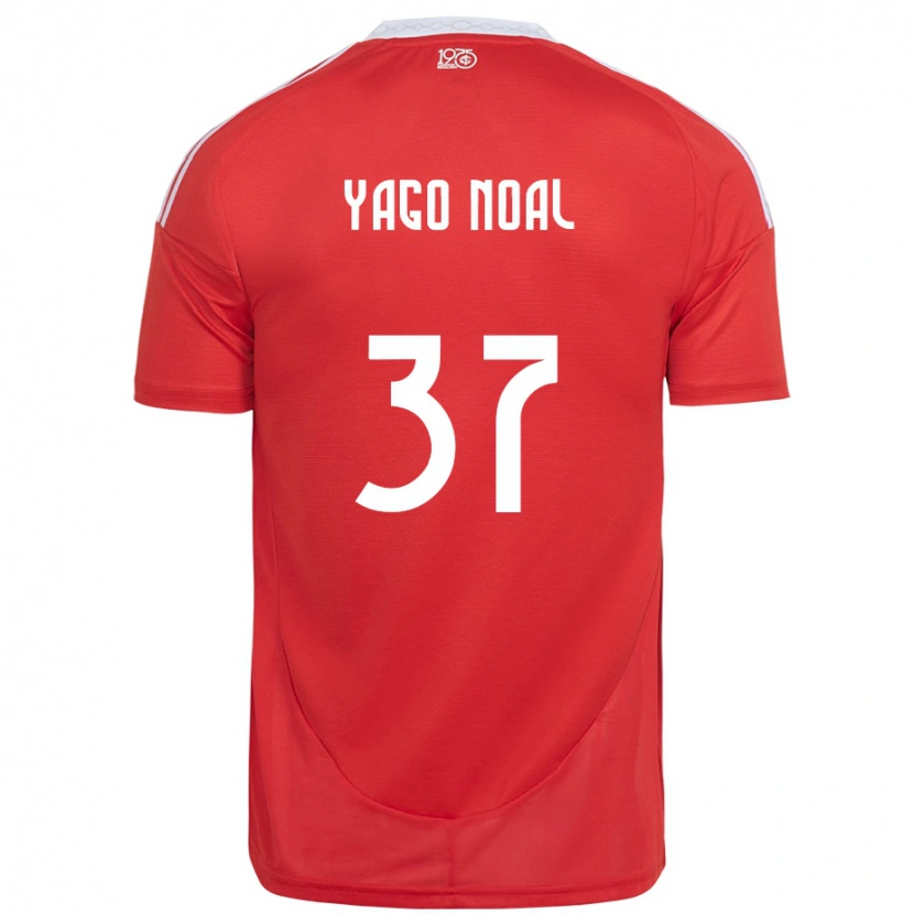 Danxen Kid Yago Noal #37 Red White Home Jersey 2025/26 T-Shirt