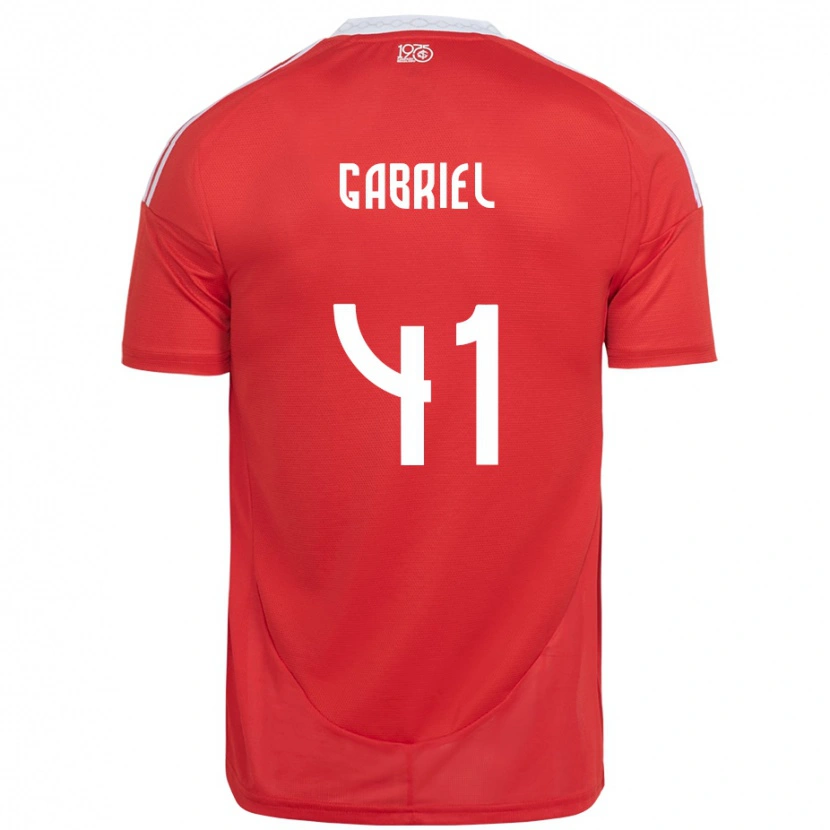 Danxen Kid Victor Gabriel #41 Red White Home Jersey 2025/26 T-Shirt