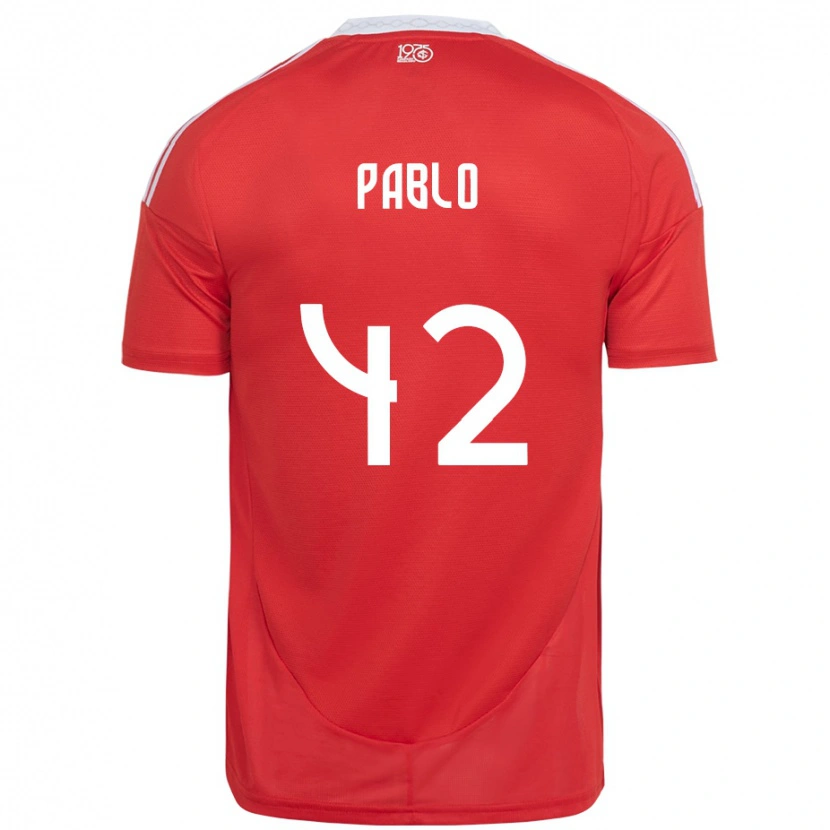 Danxen Kid Pablo #42 Red White Home Jersey 2025/26 T-Shirt