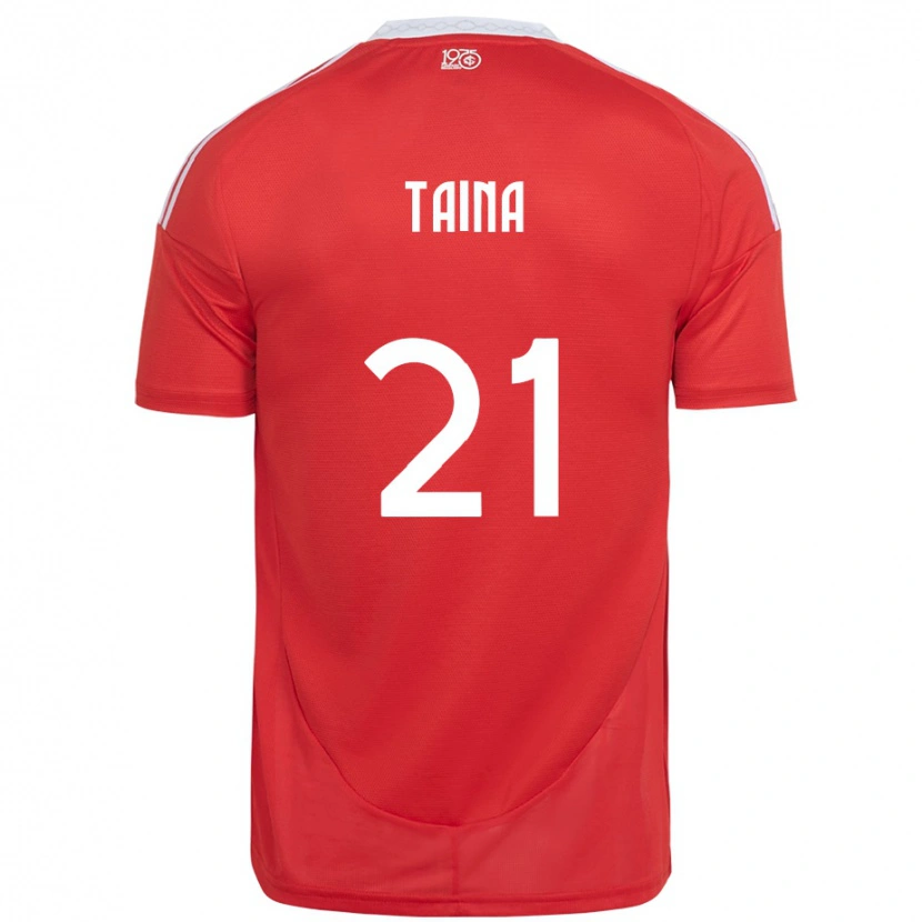 Danxen Kid Tainá #21 Red White Home Jersey 2025/26 T-Shirt