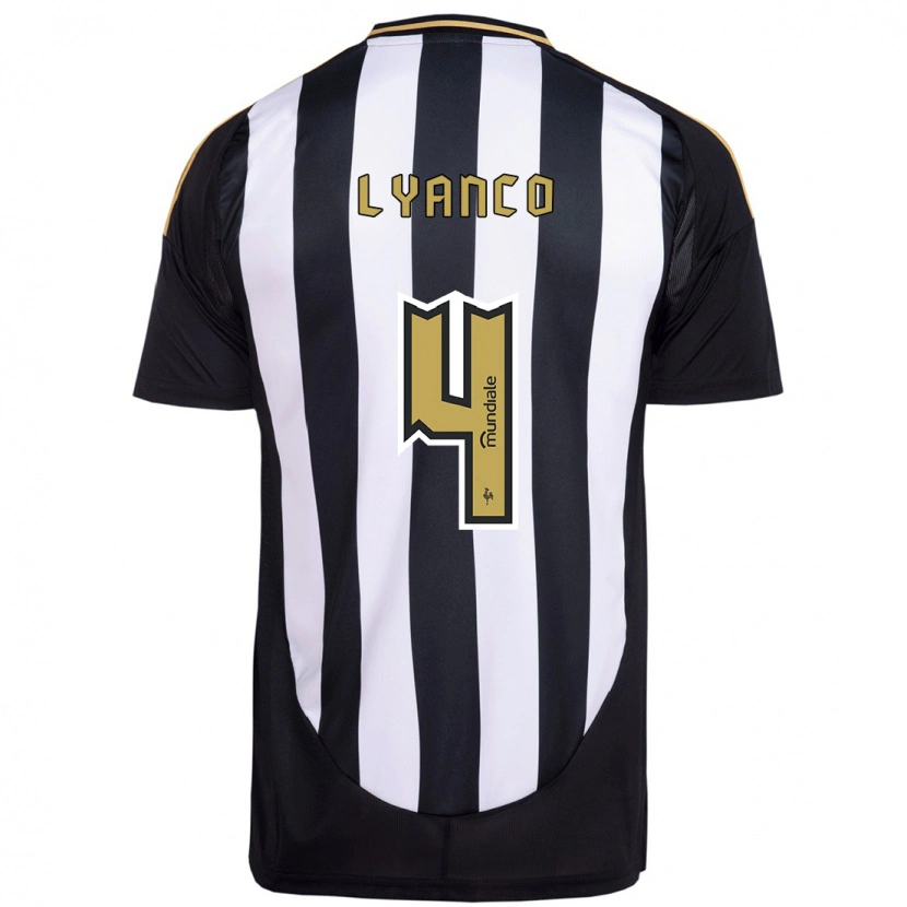 Danxen Kid Lyanco #4 White Black Home Jersey 2025/26 T-Shirt