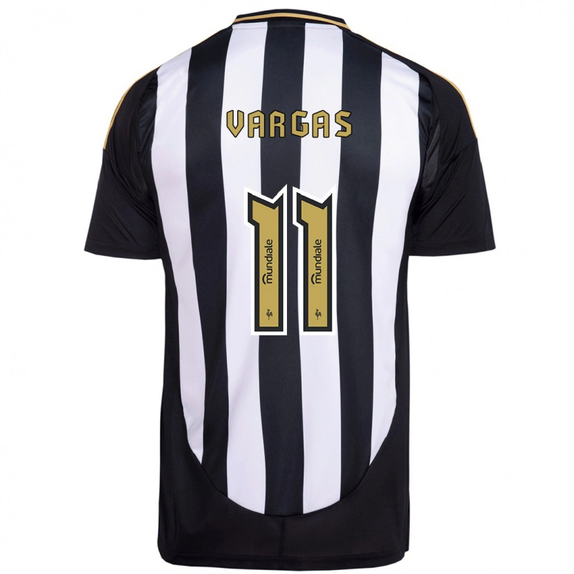 Danxen Kid Eduardo Vargas #11 White Black Home Jersey 2025/26 T-Shirt