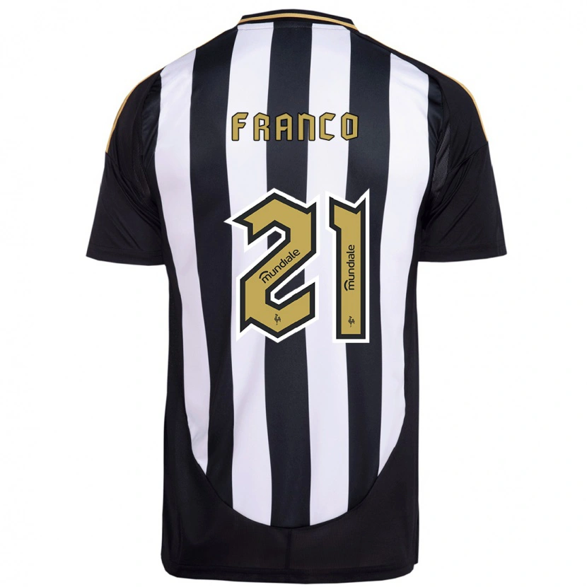 Danxen Kid Alan Franco #21 White Black Home Jersey 2025/26 T-Shirt