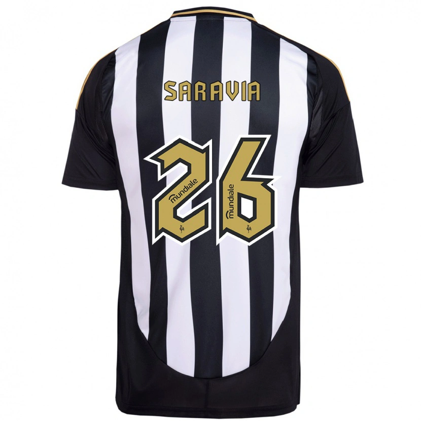 Danxen Kid Renzo Saravia #26 White Black Home Jersey 2025/26 T-Shirt