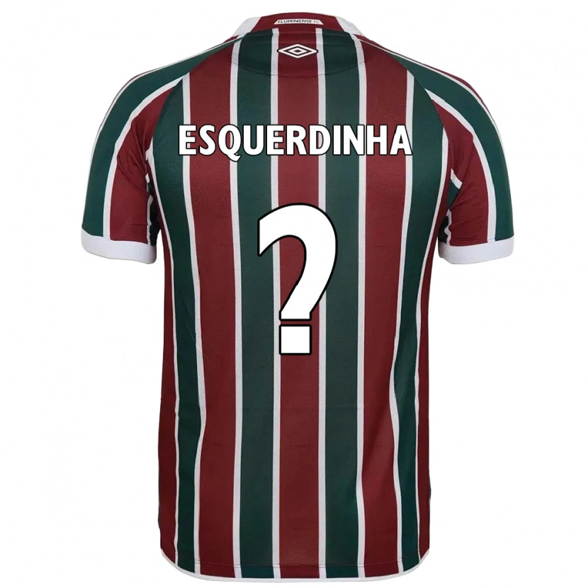 Danxen Kid Esquerdinha #0 Green Maroon White Home Jersey 2025/26 T-Shirt