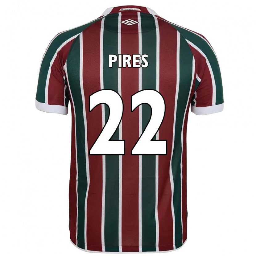 Danxen Kid Gabriel Pires #22 Green Maroon White Home Jersey 2025/26 T-Shirt
