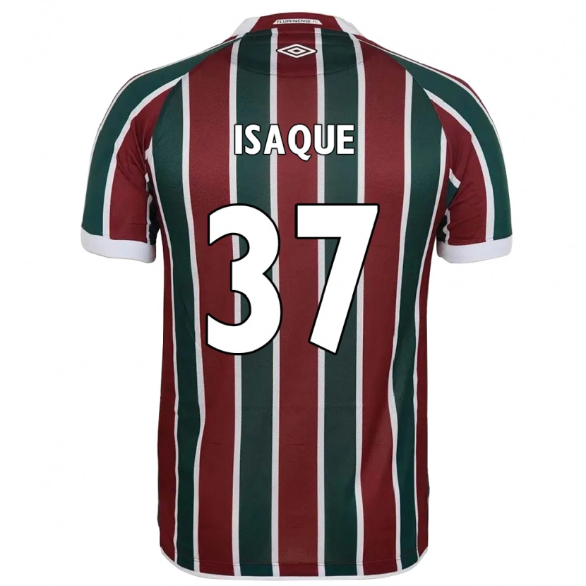 Danxen Kid Isaque #37 Green Maroon White Home Jersey 2025/26 T-Shirt