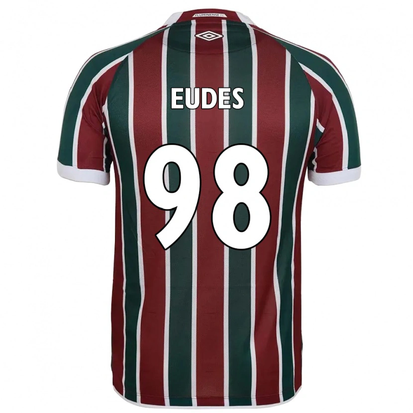 Danxen Kid Vitor Eudes #98 Green Maroon White Home Jersey 2025/26 T-Shirt