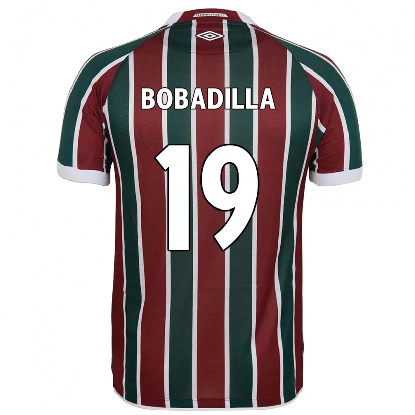 Danxen Kid Raul Bobadilla #19 Green Maroon White Home Jersey 2025/26 T-Shirt