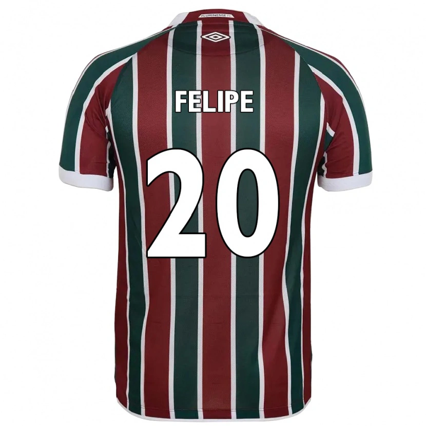 Danxen Kid Yago Felipe #20 Green Maroon White Home Jersey 2025/26 T-Shirt