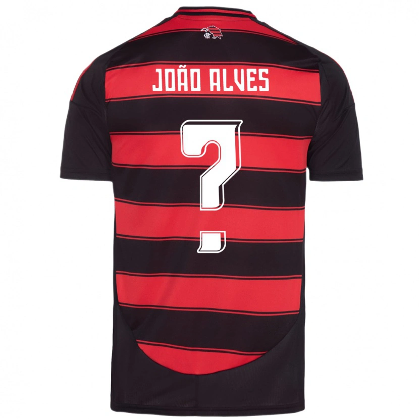 Danxen Kid João Alves #0 Red Black Home Jersey 2025/26 T-Shirt