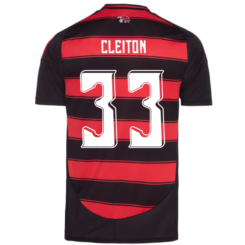 Danxen Kid Cleiton #33 Red Black Home Jersey 2025/26 T-Shirt