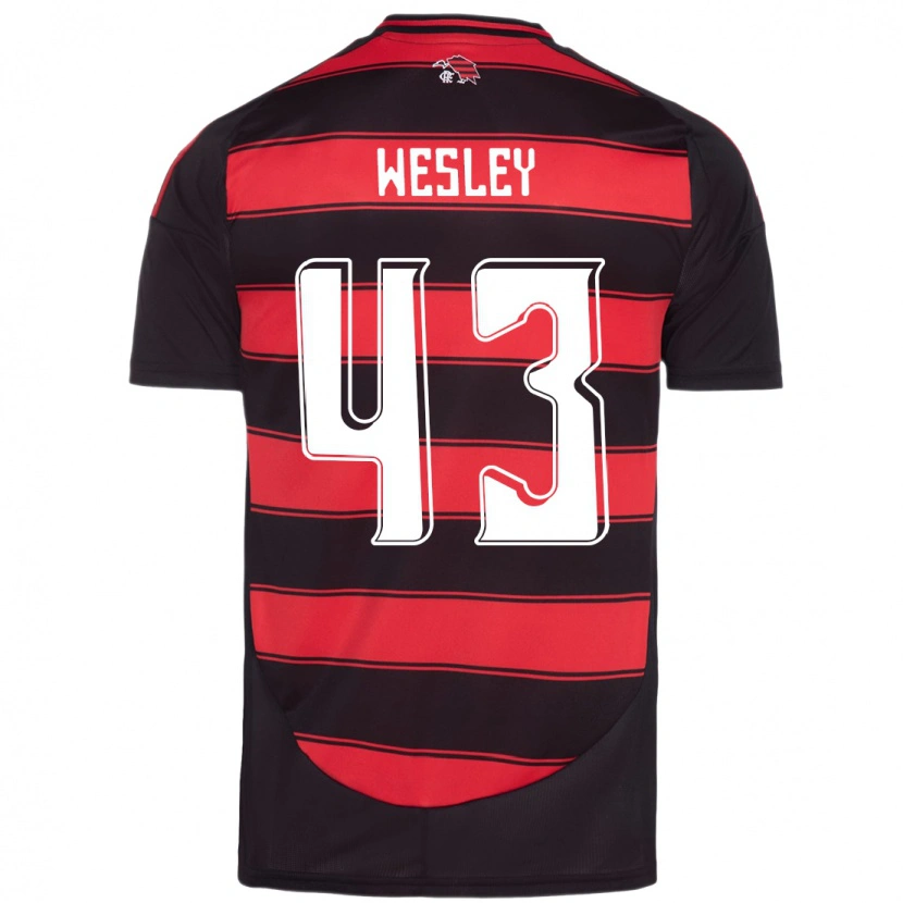 Danxen Kid Wesley #43 Red Black Home Jersey 2025/26 T-Shirt
