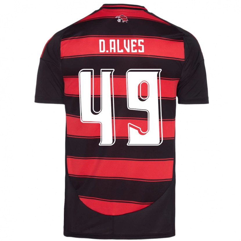 Danxen Kid Dyogo Alves #49 Red Black Home Jersey 2025/26 T-Shirt