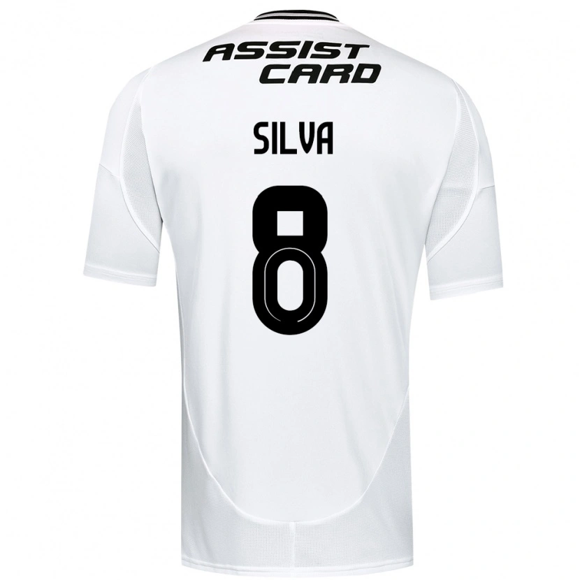 Danxen Kid Bastián Silva #8 Black White Yellow Home Jersey 2025/26 T-Shirt