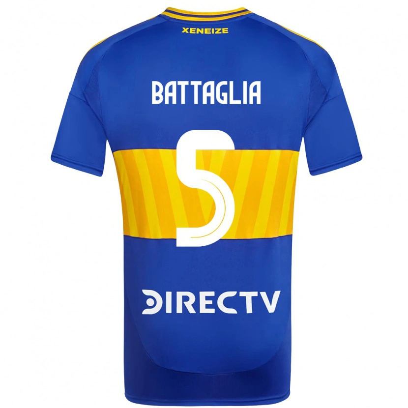 Danxen Kid Rodrigo Battaglia #5 Royal Blue Yellow Home Jersey 2025/26 T-Shirt