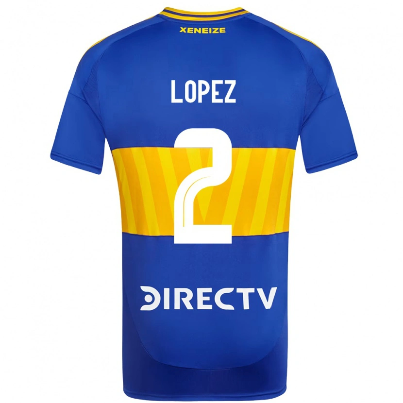 Danxen Kid Lisandro Lopez #2 Royal Blue Yellow Home Jersey 2025/26 T-Shirt