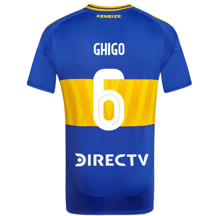 Danxen Kid Cecilia Ghigo #6 Royal Blue Yellow Home Jersey 2025/26 T-Shirt