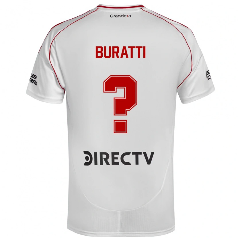 Danxen Kid Ramiro Buratti #0 White Red Home Jersey 2025/26 T-Shirt