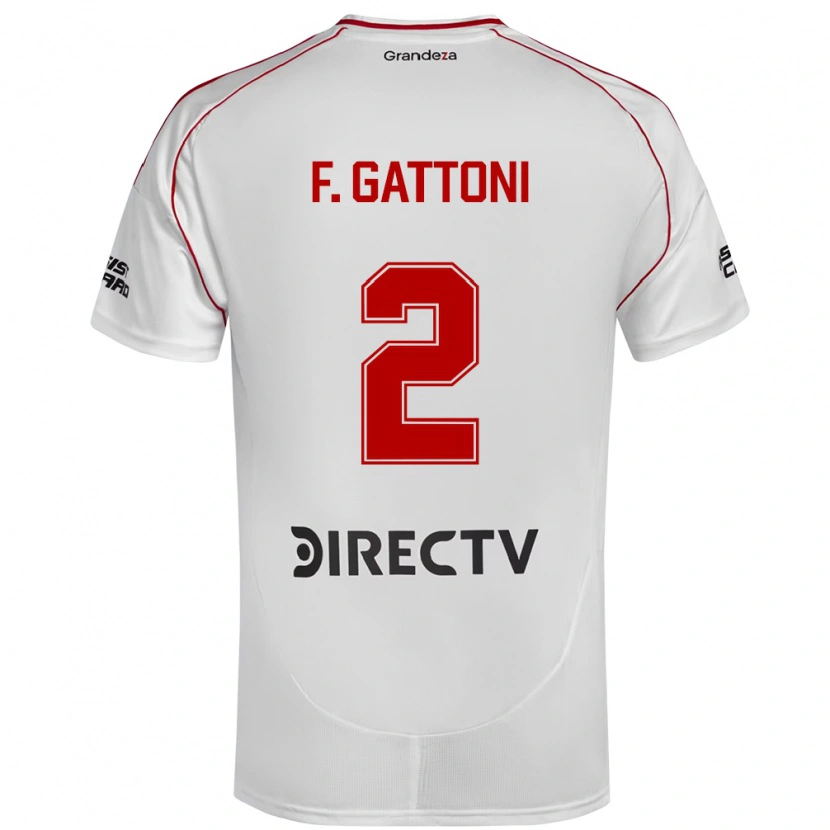 Danxen Kid Federico Gattoni #2 White Red Home Jersey 2025/26 T-Shirt