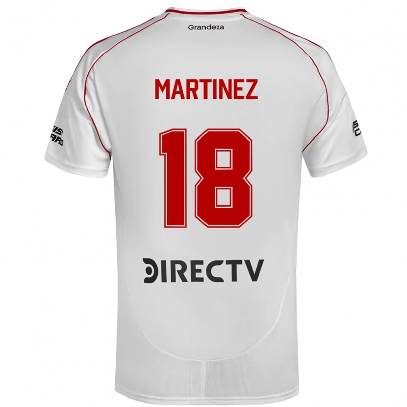 Danxen Kid Gonzalo Martínez #18 White Red Home Jersey 2025/26 T-Shirt