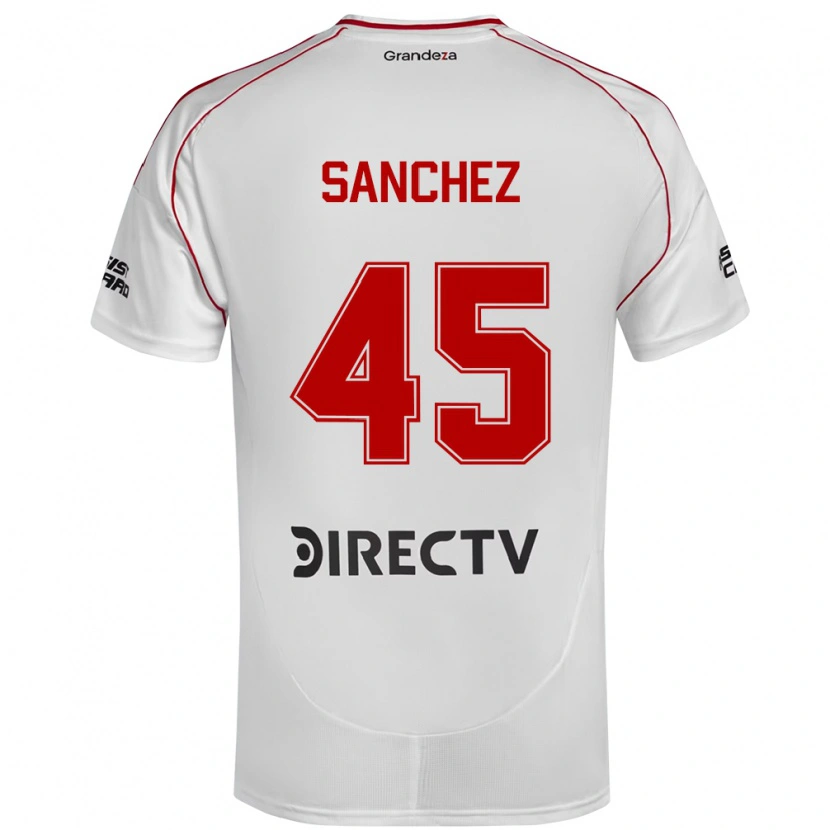 Danxen Kid Sebastián Sánchez #45 White Red Home Jersey 2025/26 T-Shirt