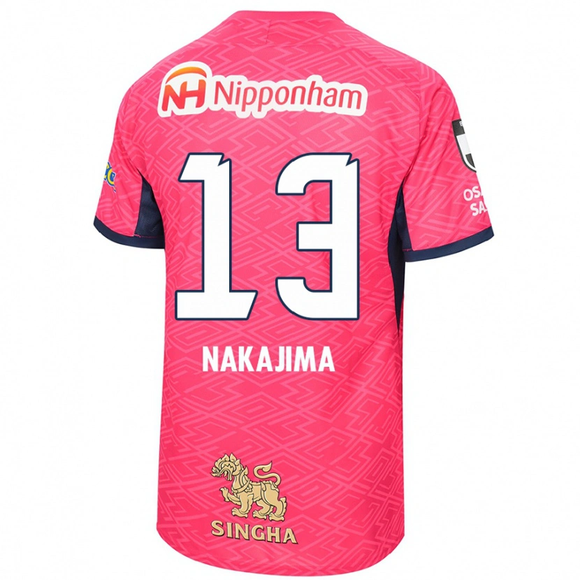 Danxen Kid Motohiko Nakajima #13 Sakura Pink White Home Jersey 2025/26 T-Shirt
