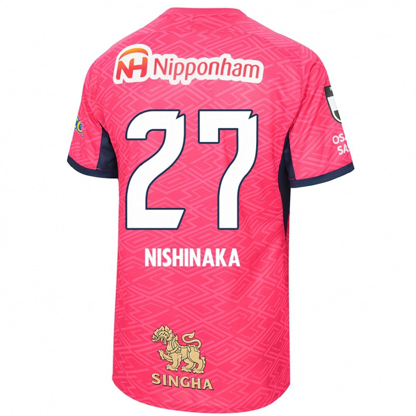 Danxen Kid Maho Nishinaka #27 Sakura Pink White Home Jersey 2025/26 T-Shirt