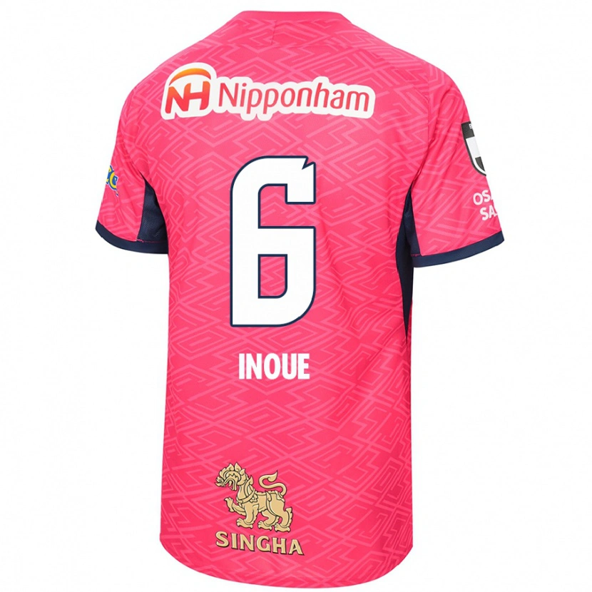 Danxen Kid Hina Inoue #6 Sakura Pink White Home Jersey 2025/26 T-Shirt