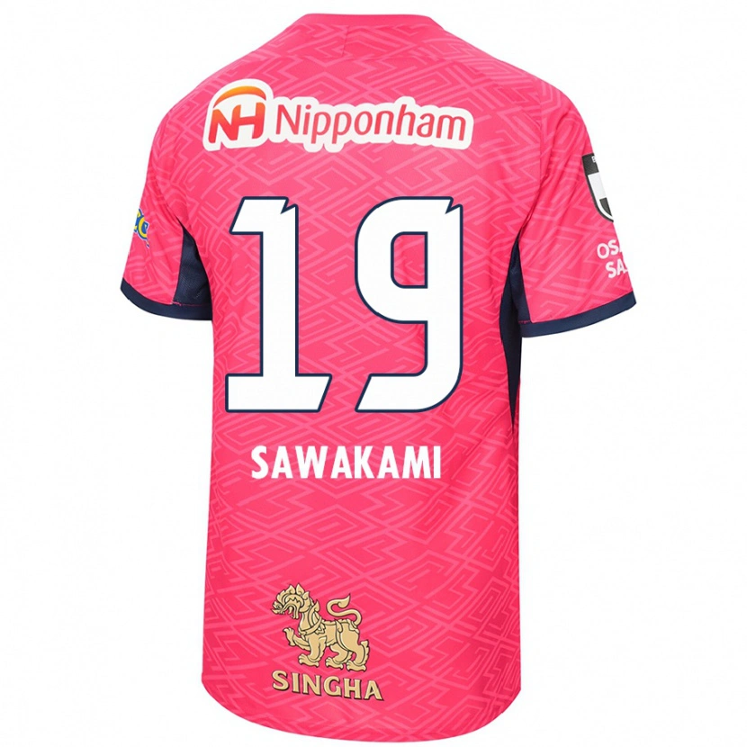 Danxen Kid Ryuji Sawakami #19 Sakura Pink White Home Jersey 2025/26 T-Shirt