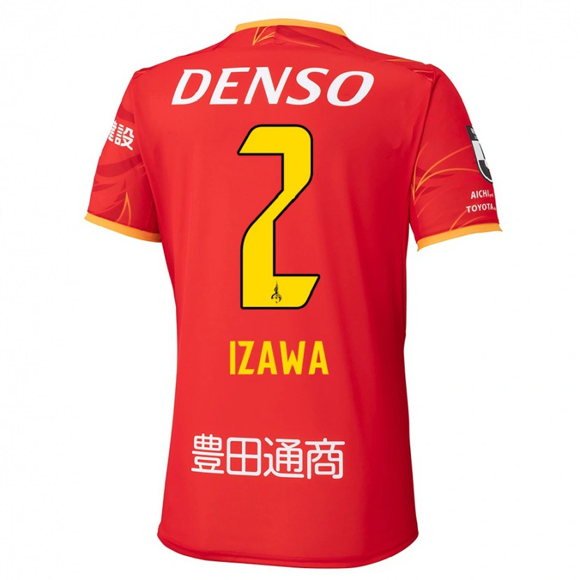 Danxen Kid Shuto Izawa #2 Red Yellow Home Jersey 2025/26 T-Shirt
