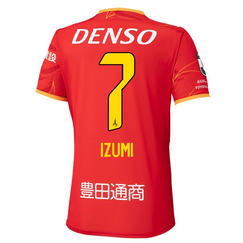 Danxen Kid Ryuji Izumi #7 Red Yellow Home Jersey 2025/26 T-Shirt