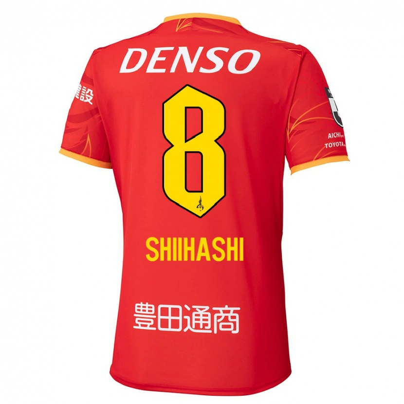 Danxen Kid Keiya Shiihashi #8 Red Yellow Home Jersey 2025/26 T-Shirt