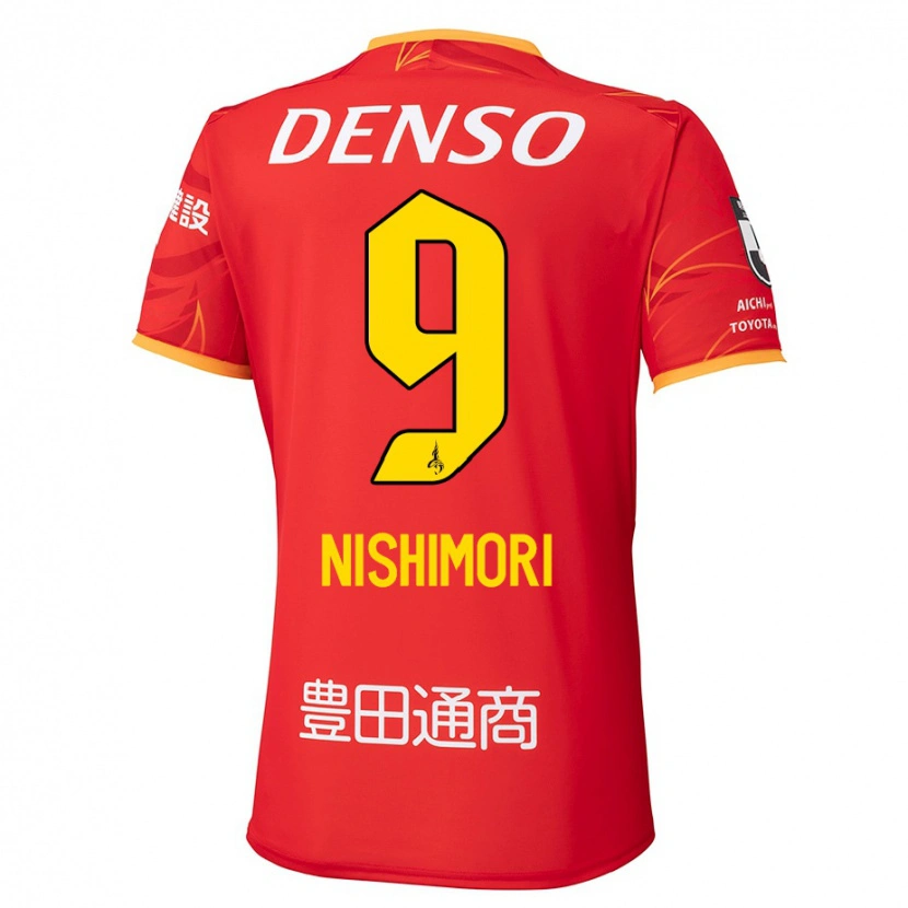 Danxen Kid Naoto Nishimori #9 Red Yellow Home Jersey 2025/26 T-Shirt