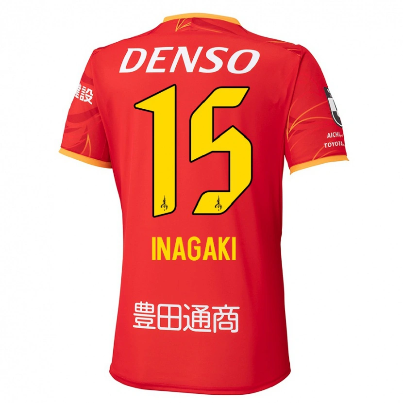 Danxen Kid Sho Inagaki #15 Red Yellow Home Jersey 2025/26 T-Shirt