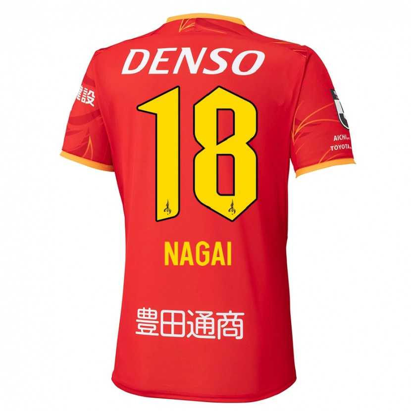 Danxen Kid Kensuke Nagai #18 Red Yellow Home Jersey 2025/26 T-Shirt