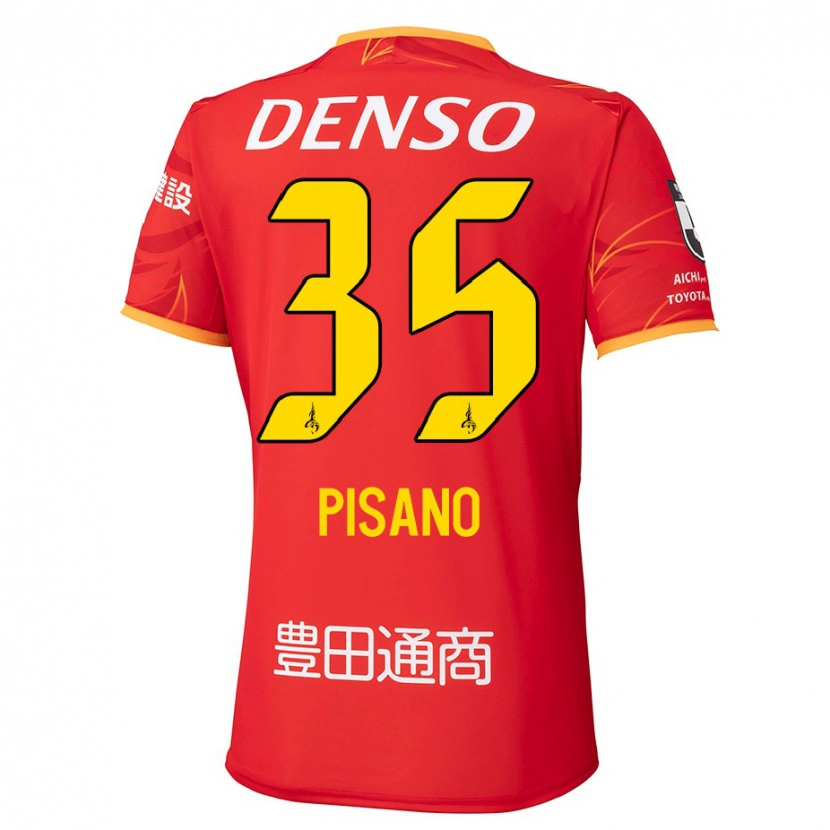 Danxen Kid Alexandre Pisano #35 Red Yellow Home Jersey 2025/26 T-Shirt