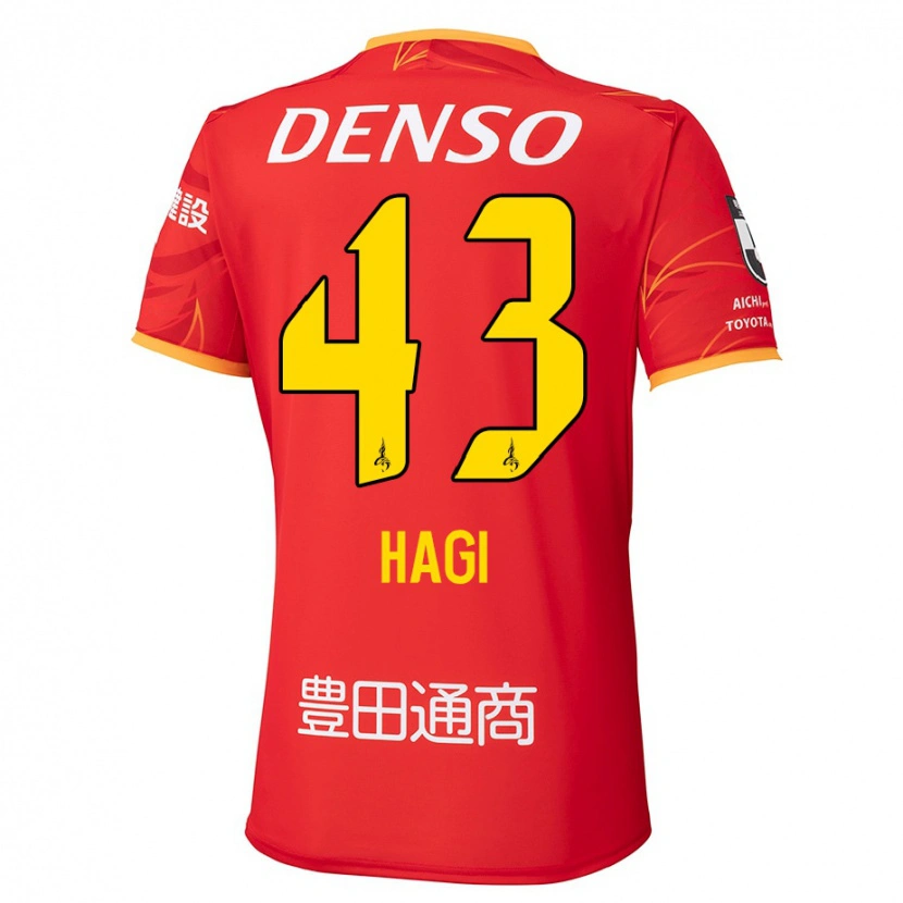 Danxen Kid Hiroaki Hagi #43 Red Yellow Home Jersey 2025/26 T-Shirt