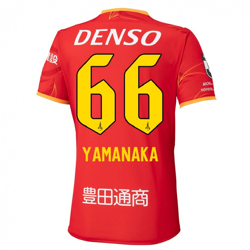 Danxen Kid Ryosuke Yamanaka #66 Red Yellow Home Jersey 2025/26 T-Shirt