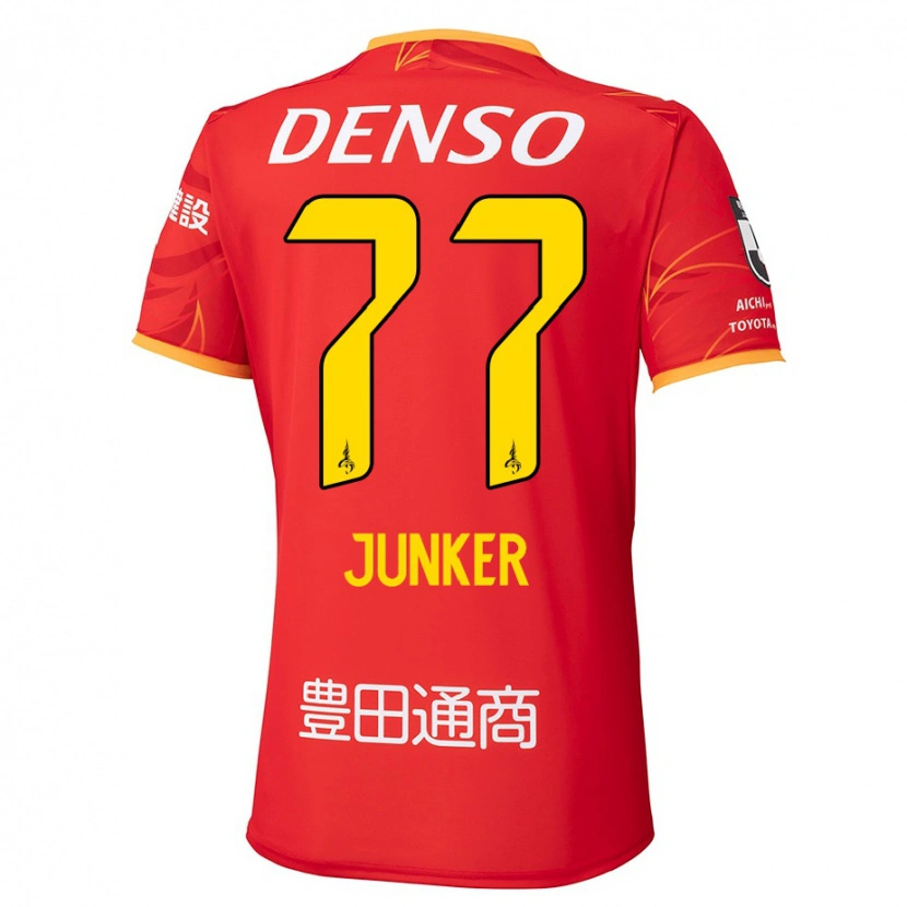 Danxen Kid Kasper Junker #77 Red Yellow Home Jersey 2025/26 T-Shirt