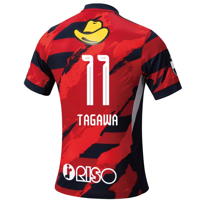 Danxen Kid Kyosuke Tagawa #11 Red Black Home Jersey 2025/26 T-Shirt