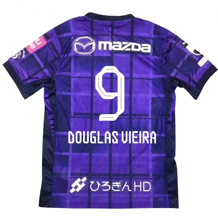 Danxen Kid Douglas Vieira #9 Purple Orange Home Jersey 2025/26 T-Shirt
