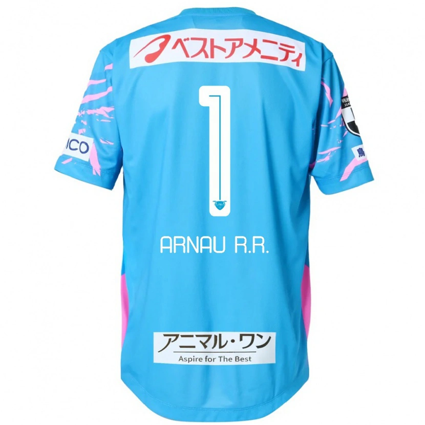 Danxen Kid Arnau Riera #1 Blue Pink Home Jersey 2025/26 T-Shirt