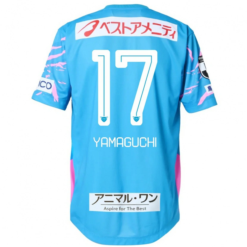 Danxen Kid Hikaru Yamaguchi #17 Blue Pink Home Jersey 2025/26 T-Shirt