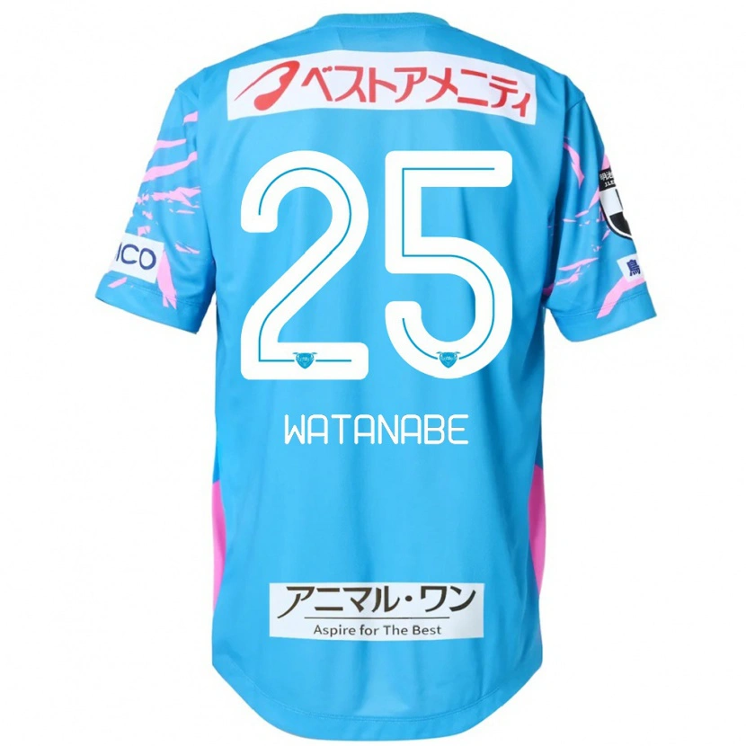 Danxen Kid Ryohei Watanabe #25 Blue Pink Home Jersey 2025/26 T-Shirt
