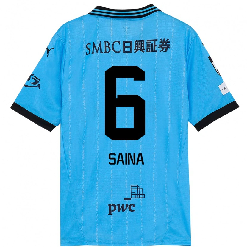 Danxen Kid Yuta Saina #6 Sky Blue Black Home Jersey 2025/26 T-Shirt