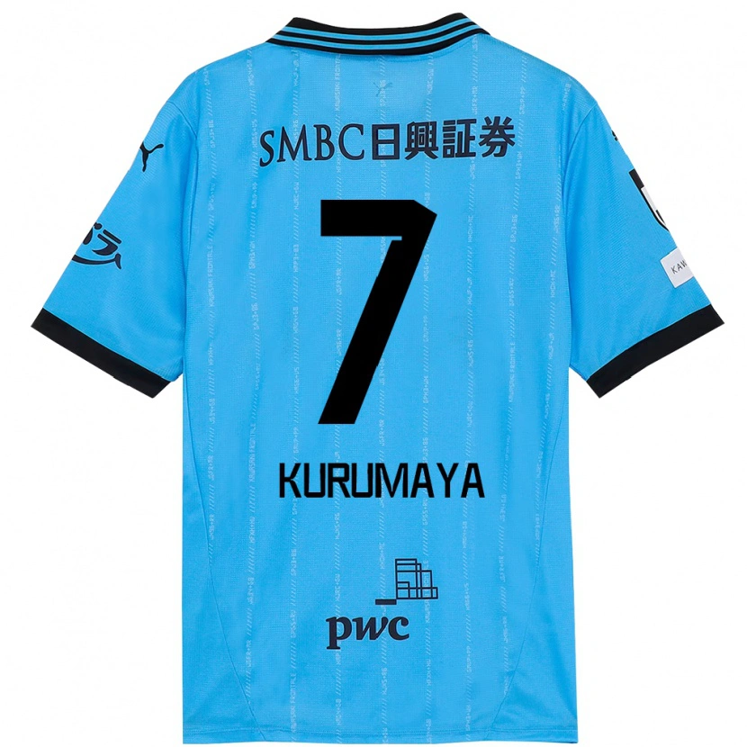 Danxen Kid Shintaro Kurumaya #7 Sky Blue Black Home Jersey 2025/26 T-Shirt